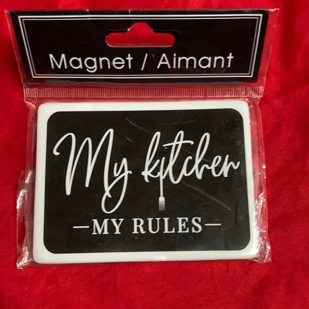 FREE w/ any Purchase* My Kitchen My Rules Magnet